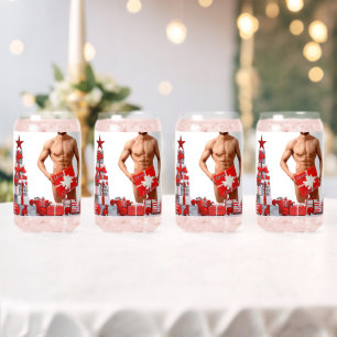 Joyeux Noël SlipperyJoe rouge blanc argent cadeau