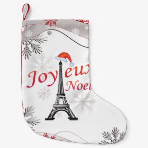 Joyeux Noel Small Christmas Stocking