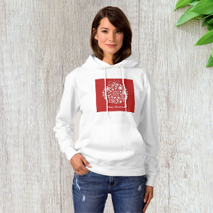 Joyeux Noël Snowflake Femme Sweat - shirt à capuch
