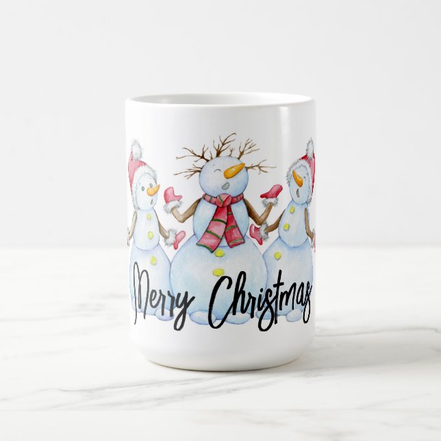 Joyeux Noël Snowmen café Mug (Centre)