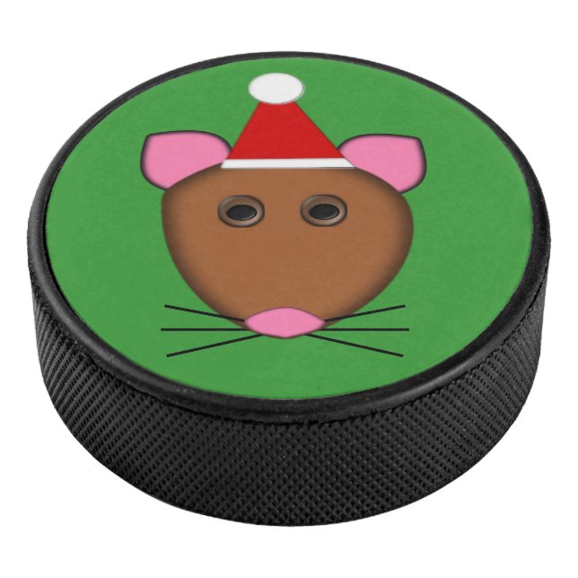 Joyeux Noël Souris Hockey Puck (3/4/2016 12:00:00 AM)