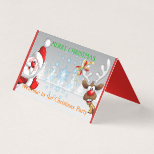 Joyeux Noël Tente horizontale Plier carte pliée