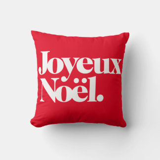 Joyeux Noël Throw Pillow