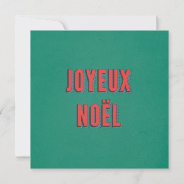 Joyeux Noel - Traditional French Christmas Card (Front)