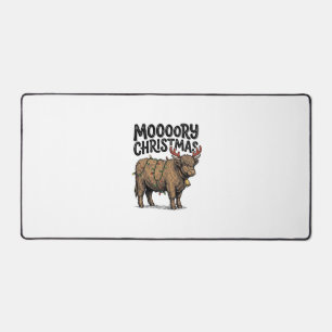 Joyeux Noël Vache Highland Gravure Vintage T