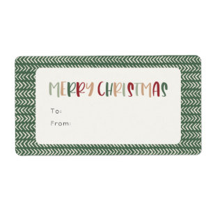 Joyeux Noël vert coloré Rectangle cadeau