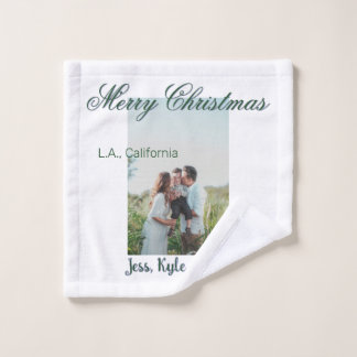 joyeux noël vert gris photo nom lieu moderne