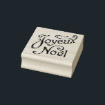 Joyeux Noel Vintage French Script Christmas Rubber Stamp<br><div class="desc">Vintage French script with beautiful curls reads "Joyeux Noel" which means "Merry Christmas" in French. Choose from four shades of red, three shades of green or gold or silver ink to make this stamp especially festive. You can stamp this on the back of your store bought or homemade Christmas cards...</div>