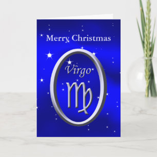 Joyeux Noël Virgo Carte de voeux