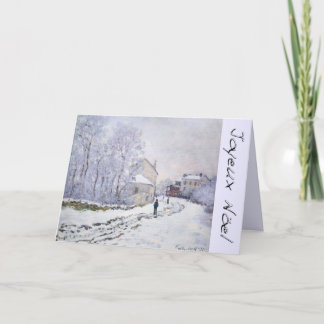 Joyeux Noel with C Monet French Christmas Greeting Holiday Card