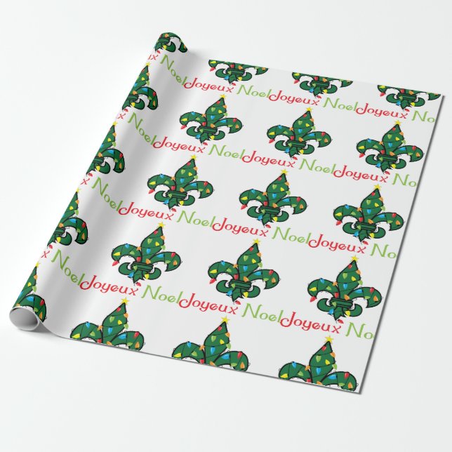 Joyeux Noel Wrapping Paper (Unrolled)