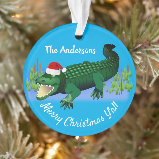 Joyeux Noël Ya'll avec Alligator (Arbre)