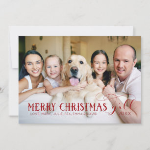 Joyeux Noël Y'All - Carte Photo Famille