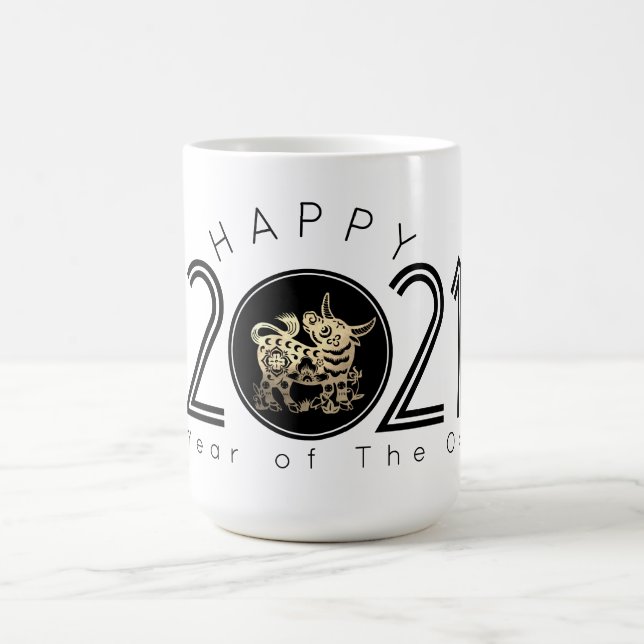 Joyeux Nouvel An Chinois Ox 2021 L Mug (Centre)