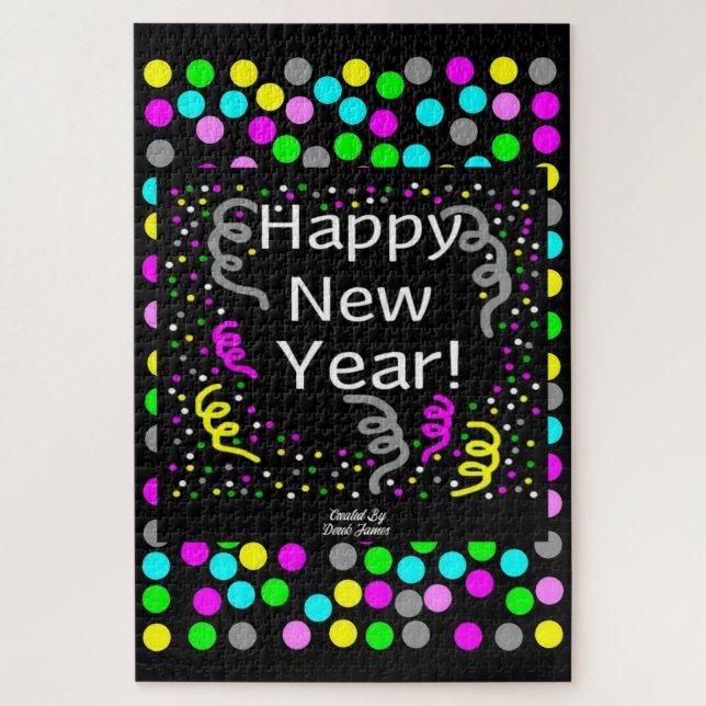 Joyeux Nouvel An Puzzle de voeux 20" X 30" (Vertical)
