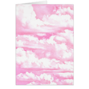 Joyeux nuages rose pastel