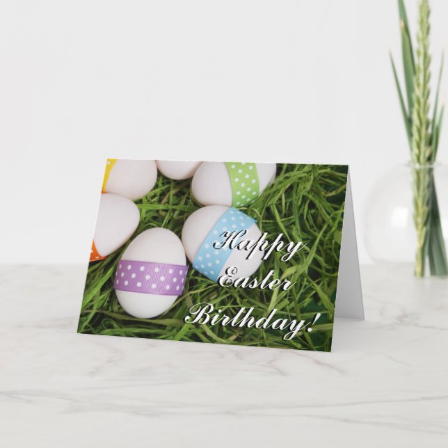 Joyeux OEufs de Pâques carte de voeux (Devant)