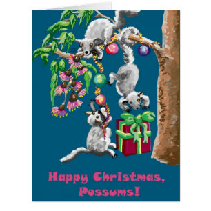 Joyeux opossum de Noël !