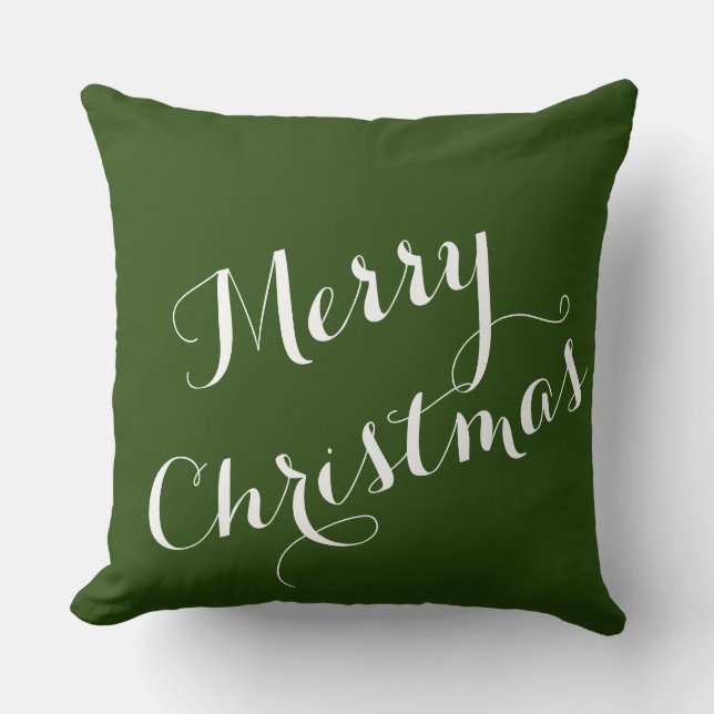 Joyeux Oreiller de Noël 20" x 20" (Recto)