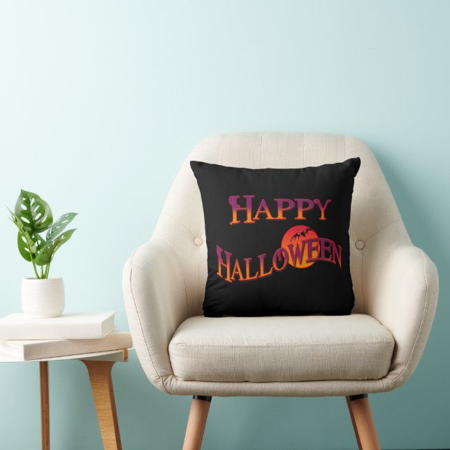 Joyeux Oreiller d'Halloween (Chaise)