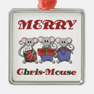 Joyeux ornement de conservation Chris-Mouse