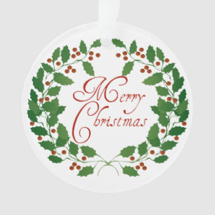 Joyeux ornement de Noël Laurel