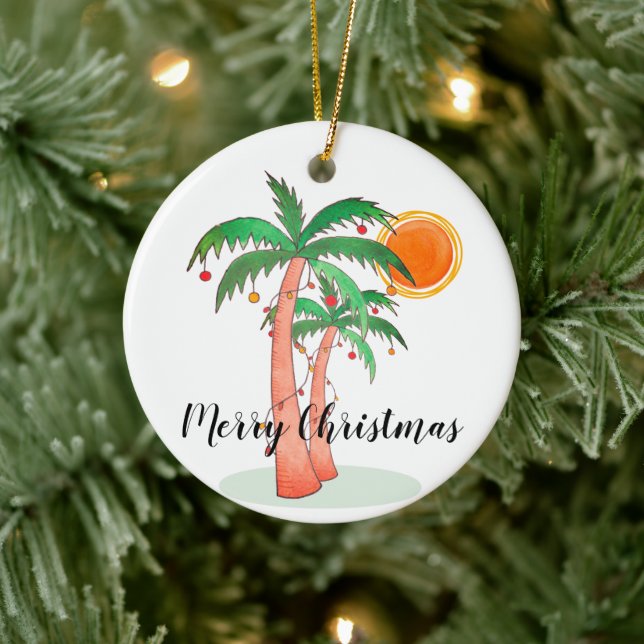 Joyeux ornement de palmiers de Noël (Arbre)