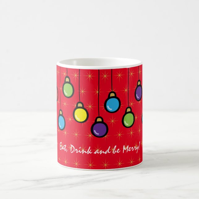 Joyeux ornements de Noël Mug rouge (Centre)