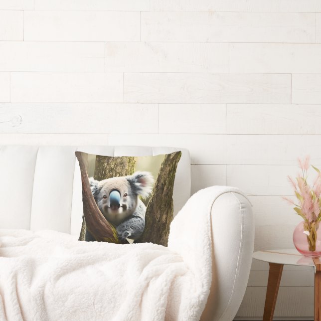 Joyeux Ours Koala Australien En Arbre, Coussin (Canapé)