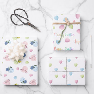 Joyeux papier d'enveloppement de Pâques
