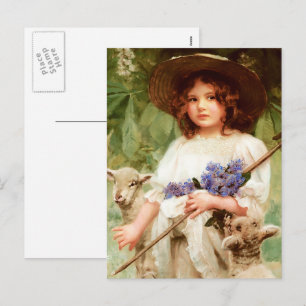 Joyeux Pâques. Carte postale Art
