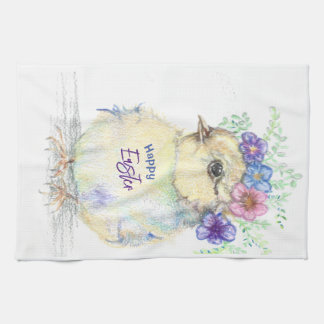 Joyeux Pâques chick serviette de cuisine