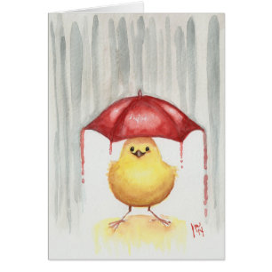 Joyeux parapluie rouge