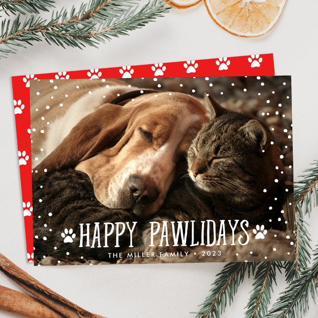 Joyeux Pawlidays | Carte photo de vacances (Créateur téléchargé)