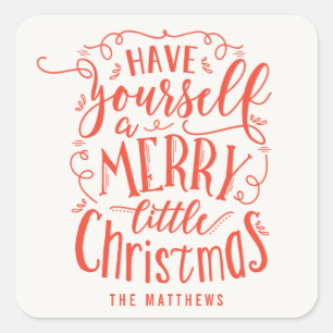 Joyeux petit autocollant de Noël ou Étiquettes