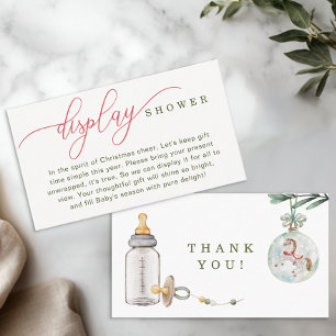 Joyeux petit Baby shower carte d'affichage douche