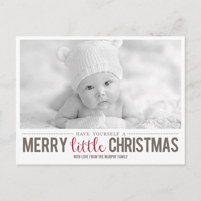 Joyeux petit Carte photo de Noël (Devant)