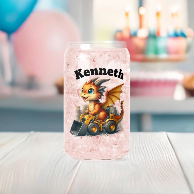 Joyeux petit dragon conduit une crevette (Insitu (Baby Shower))