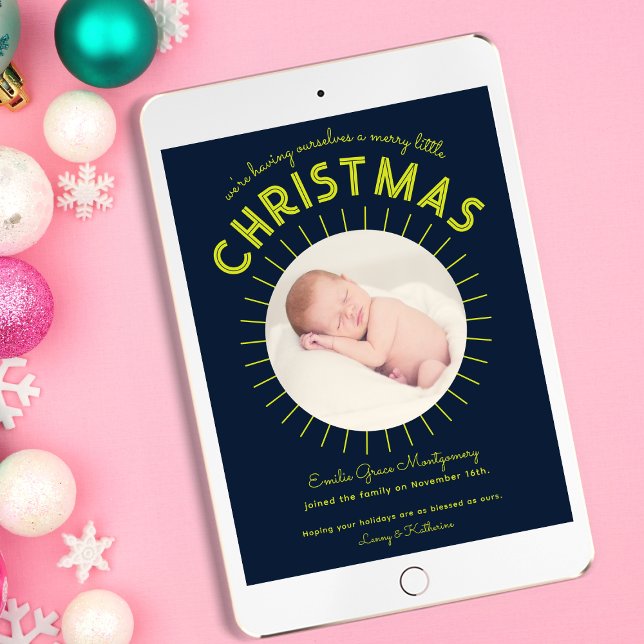 Joyeux petit Faire-part de naissance de Noël (Créateur téléchargé)