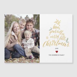 Joyeux petit Noël - carte photo magnétique