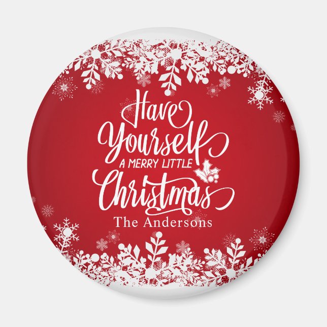 Joyeux petit Noël personnalisé | Magnet (Devant)