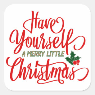 Joyeux petits autocollants de Noël