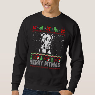 Joyeux Pitmas Pitbull Chien moche Sweat pour Chien