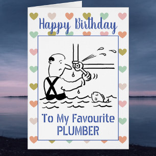 Joyeux plombier d'anniversaire