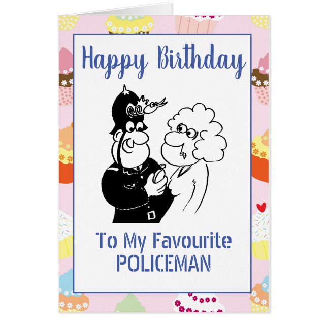 Joyeux policier d'anniversaire (Devant)
