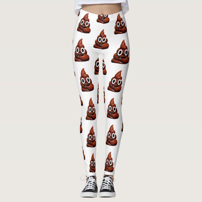joyeux poop emoji leggings (Devant)