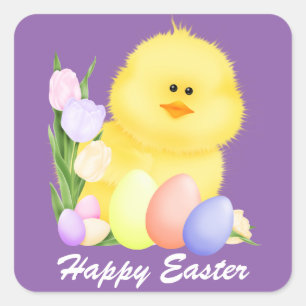 Joyeux poussin de Pâques sticker Holiday