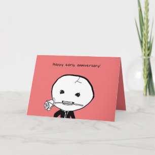 Joyeux Premier Anniversaire ! Ou Tard ? Carte