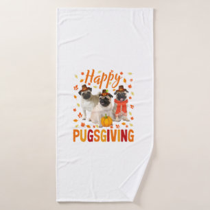 Joyeux Pugsgiving mignon Thanksgiving Carlin Chien