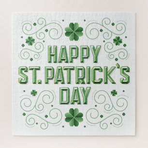 Joyeux puzzle de la Saint Patrick (Beveled) 20x20